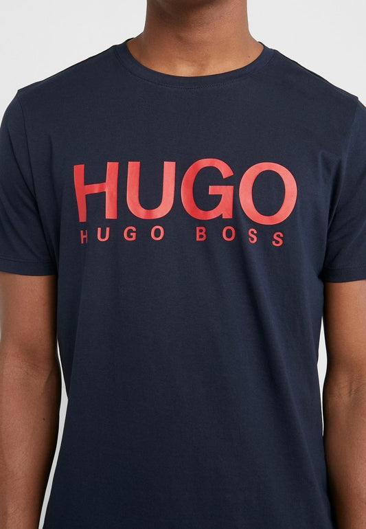 HUGO RED BG LOGO TSHIRT NAVY