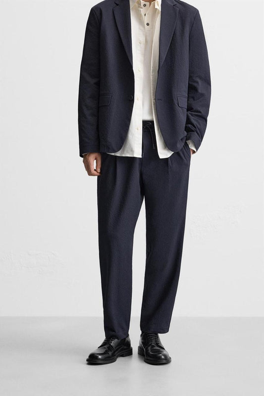ZARA Textured Summer Trousers