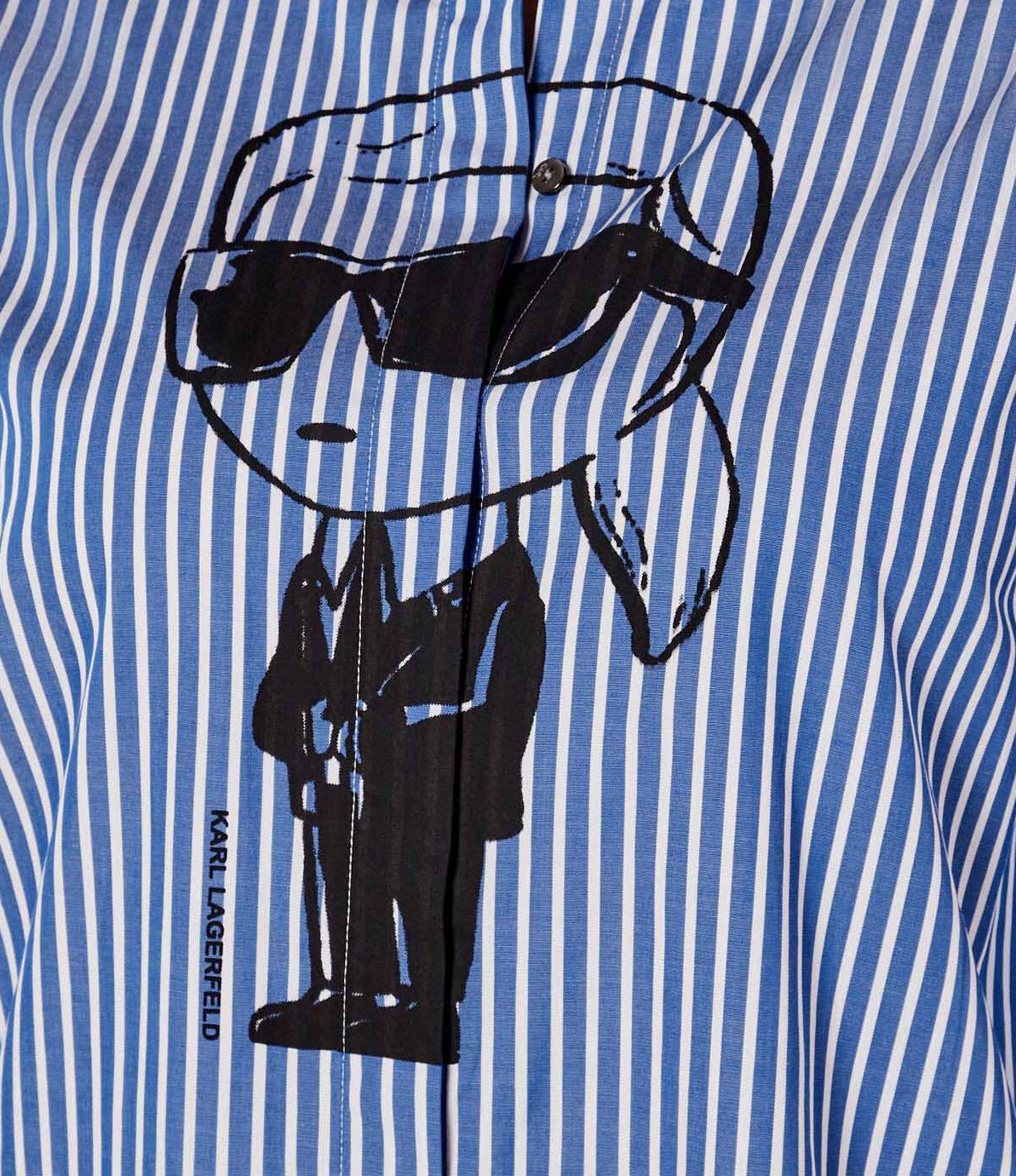 KARL LAGERFELD Women oversized shirt baby blue