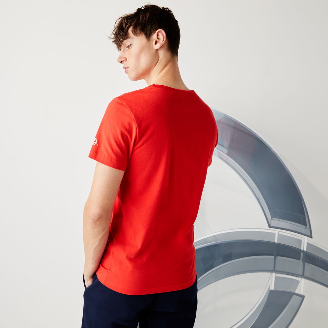 Men's Lacoste Sport Collab Sy Breathable Cotton T-shirt