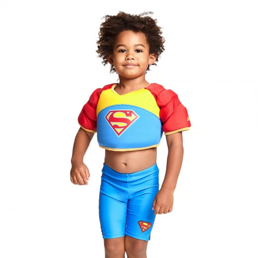 Zoggs Boys Superman Water Wings Vest, Red and blue 4-5Y