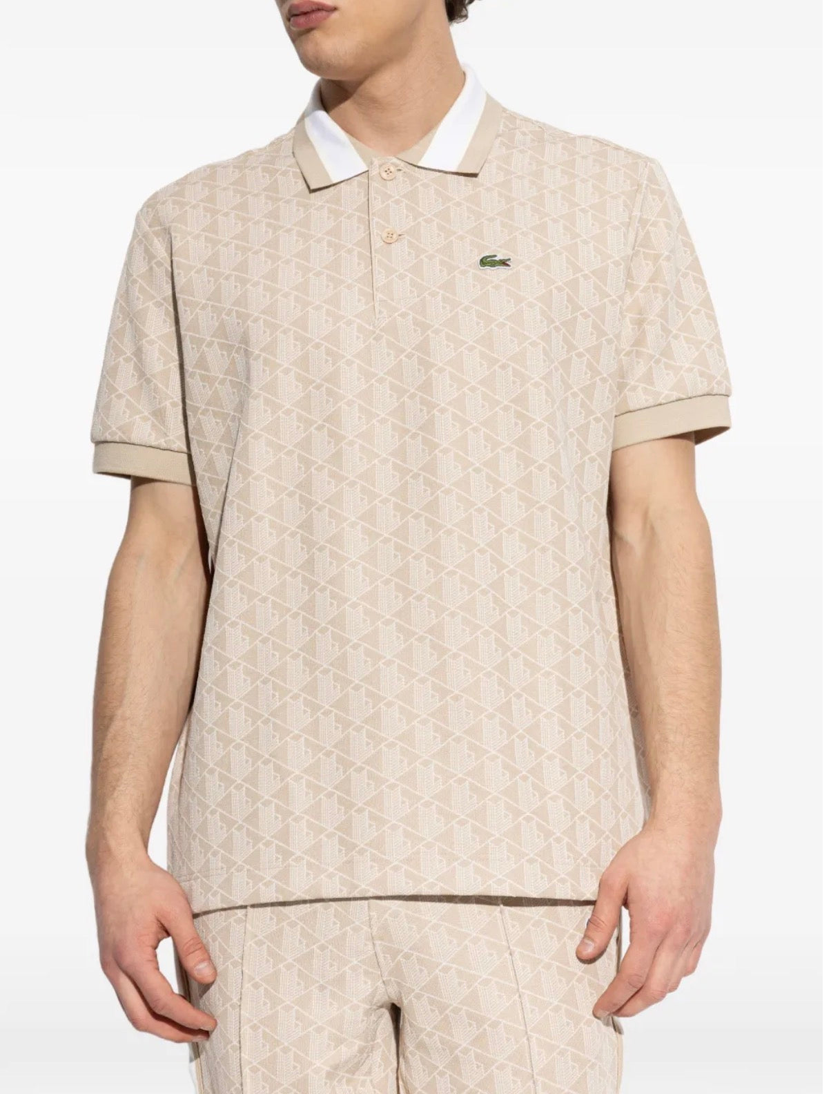 Lacoste Monogram Jacquard Polo Shirt