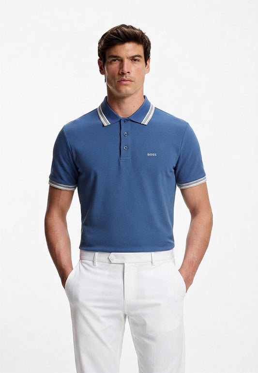 BOSS POLO TSHIRT SLIM FIT BLUE