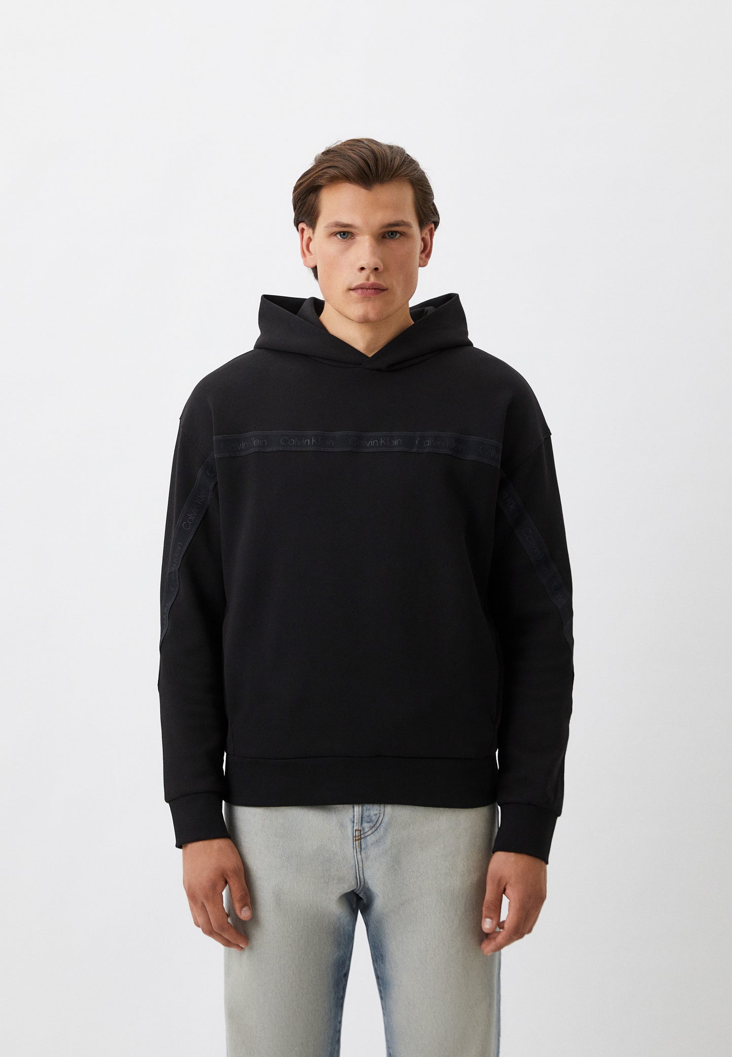 Calvin Klein sweatshirt Logo Tape INTERLOCK Q Hood