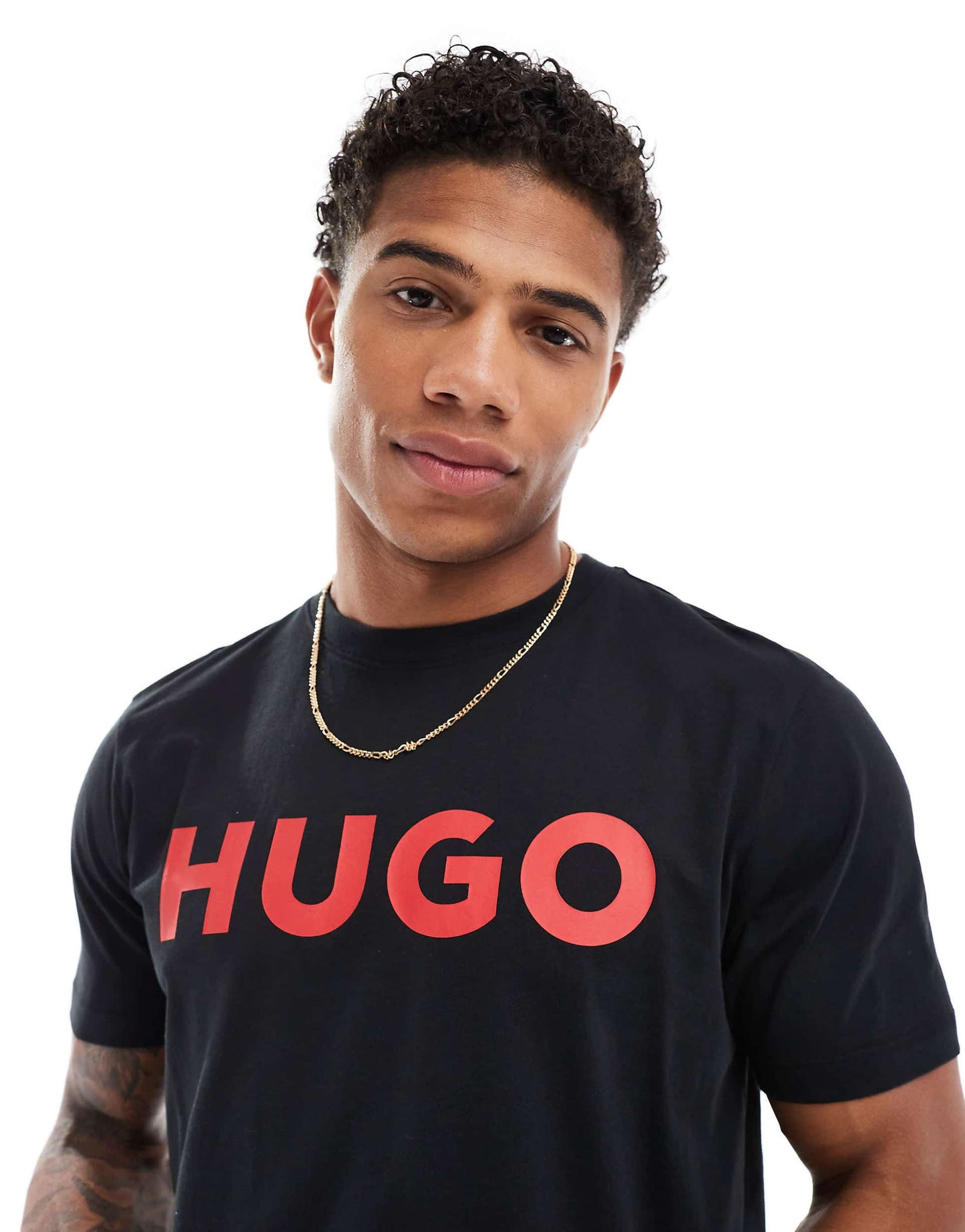HUGO TSHIRT RD BG LOGO Black