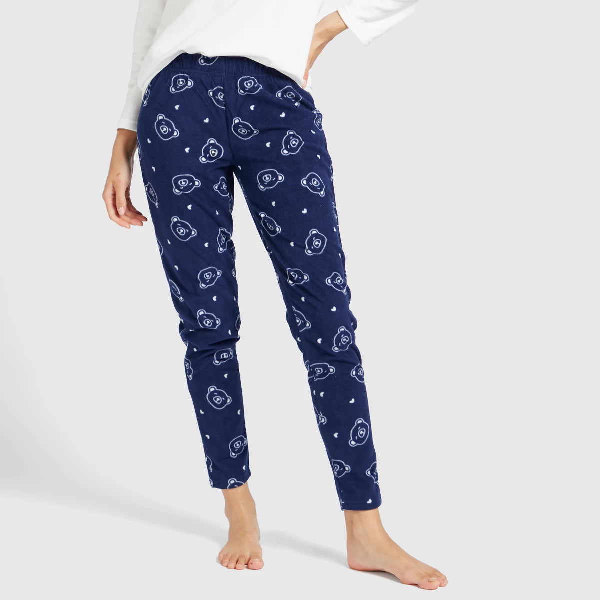 Textured Long-Sleeve TShirt & Pajama Pants Set Babely Awake