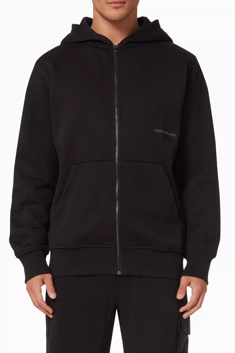 Calvin Klein Full Zipper Hoodied Melton