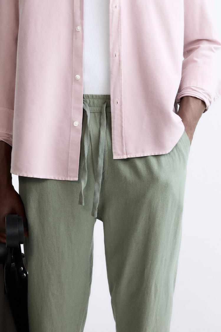 Zara Viscose Linen Pant