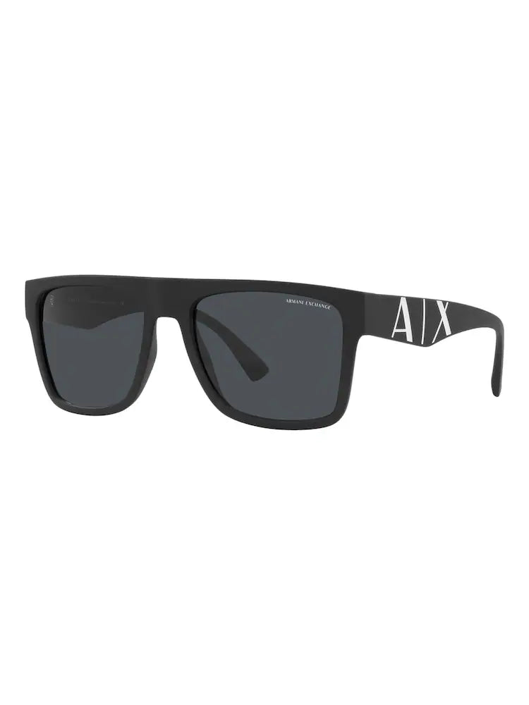 Armani Exchange Black Ax4113S Rectangle Sunglasses unisex