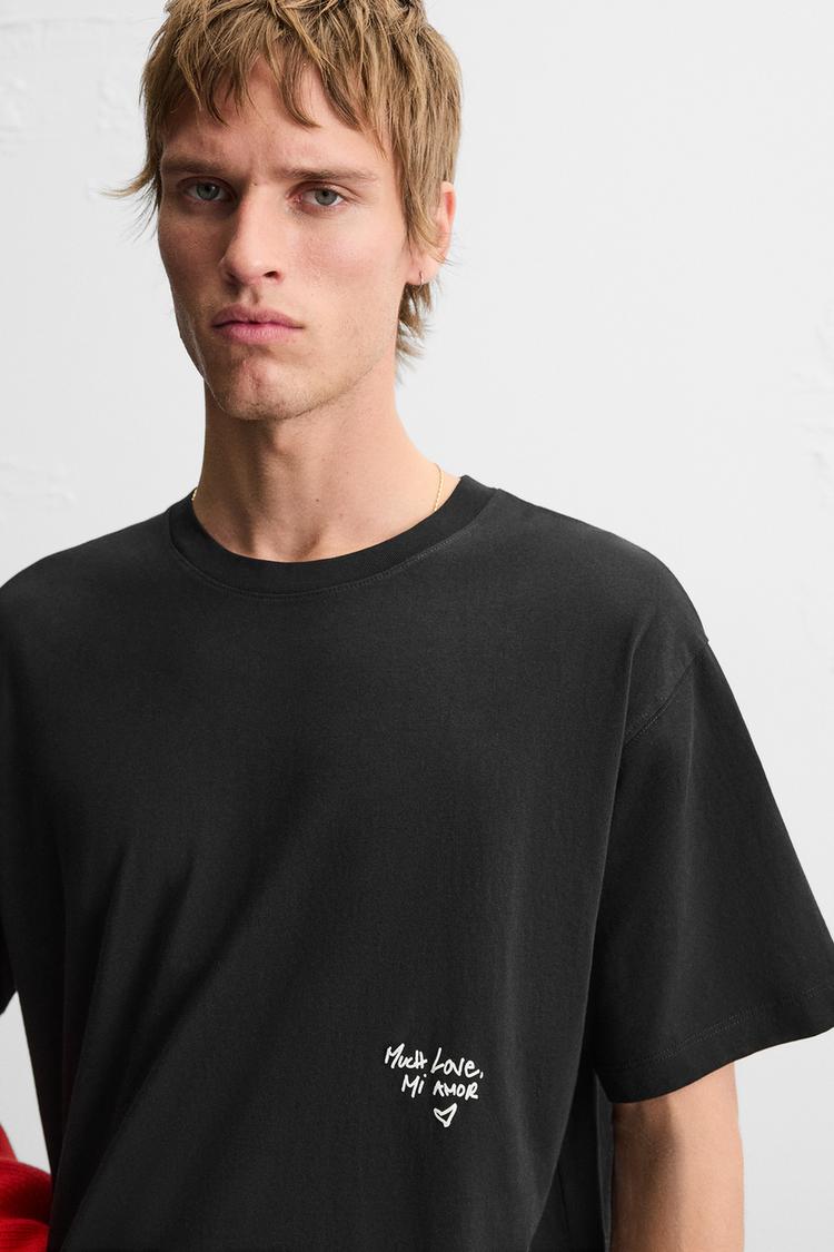 Zara Limited Edition Slogan Print T-Shirt