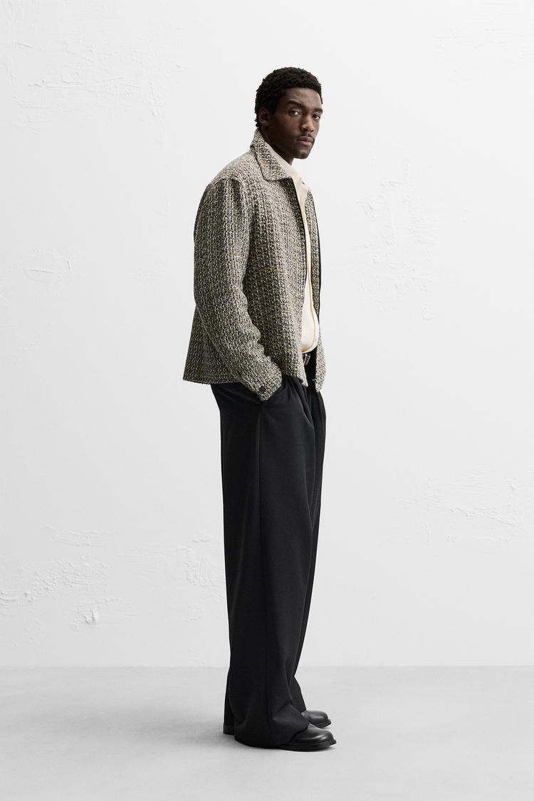 Jacket Zara textured Biege