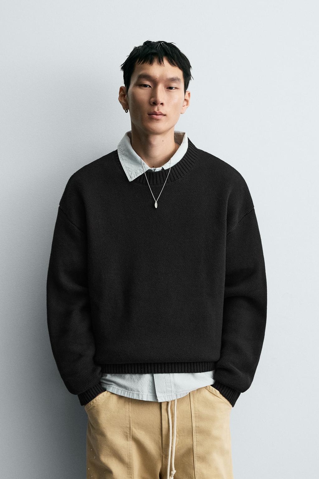 Zara Men Blend Pullover Black