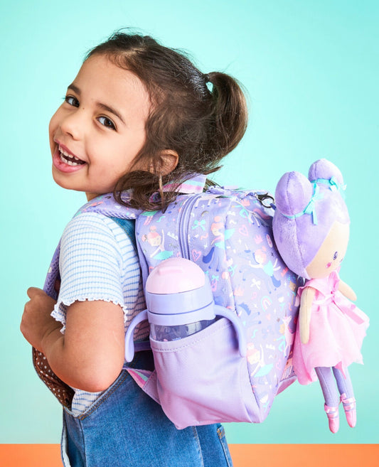 Smiggle teeny tiny backpack come with ballerina plush