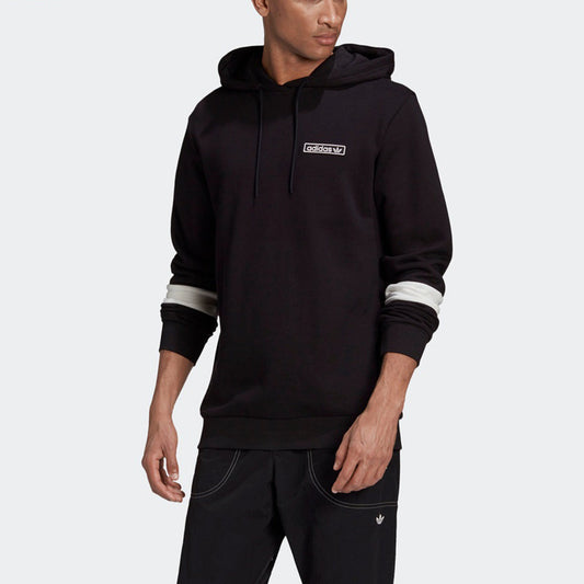 Adidas Hoodie Black White Sleeve