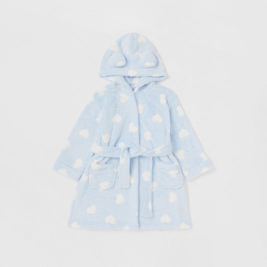 Max Robe Blue Print Heart Girls