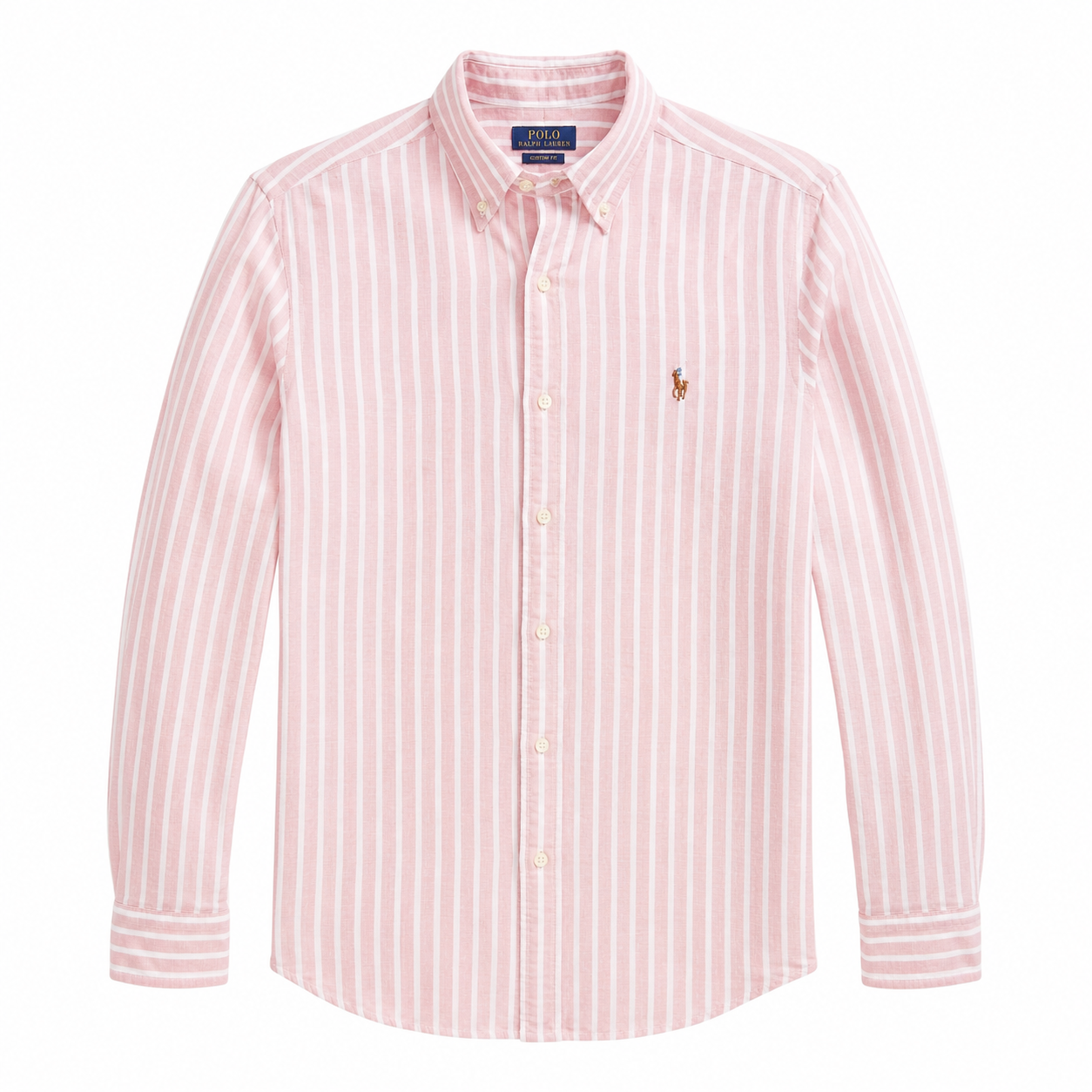 Polo Ralph Lauren striped linen button-down shirt custom fit
