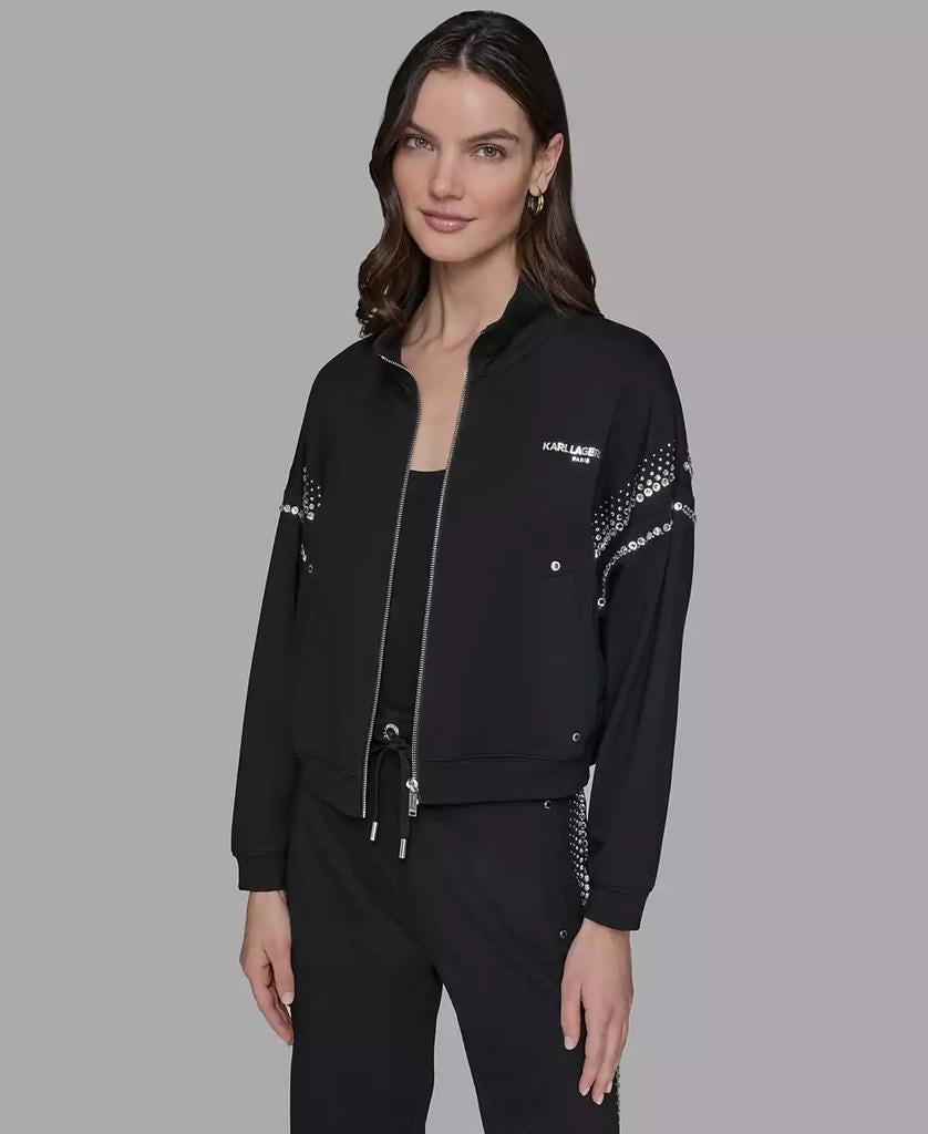 KARL LAGERFELD PARIS Rhinestone suit (fit bigger)