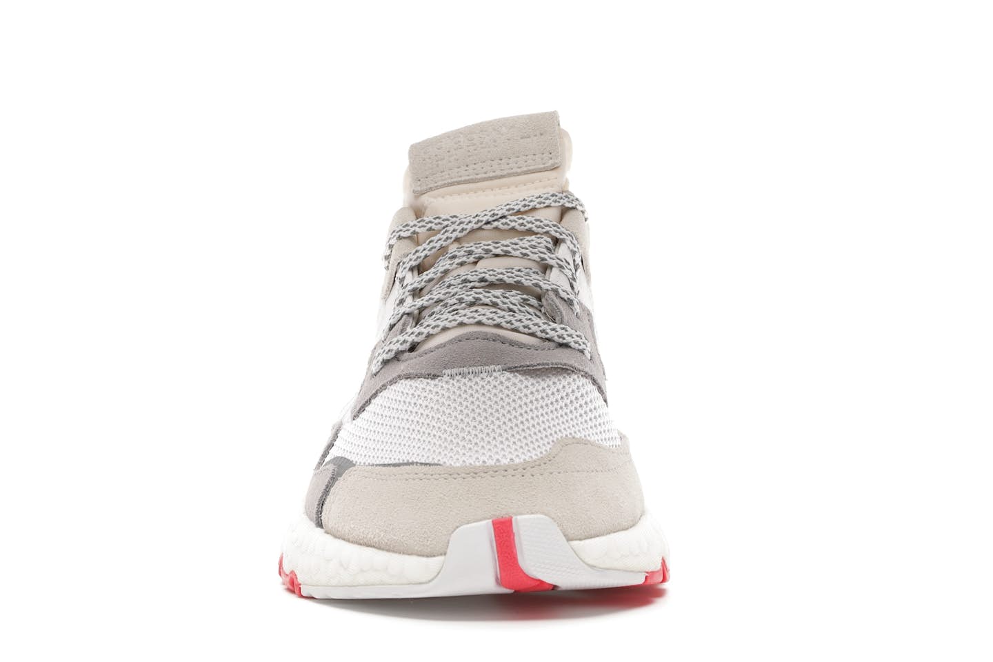 Adidas Nite Jogger White/Cloud White/Shock Red Big Kid's Athletic Shoes without box