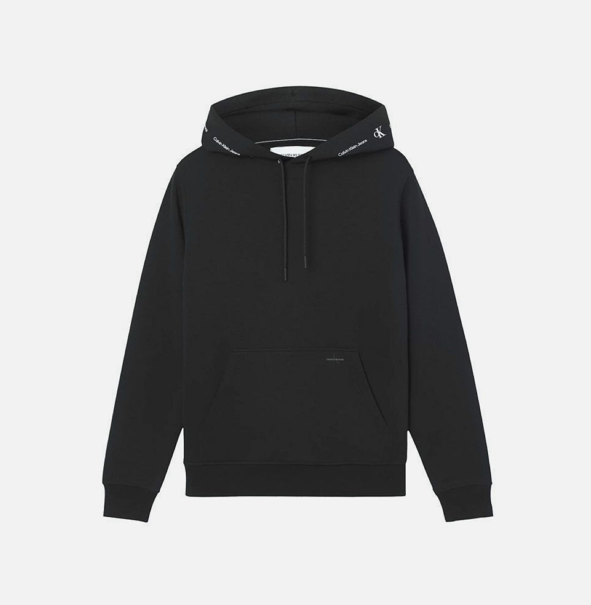 Calvin Klein HOODIE PRINTED HOOD BLACK