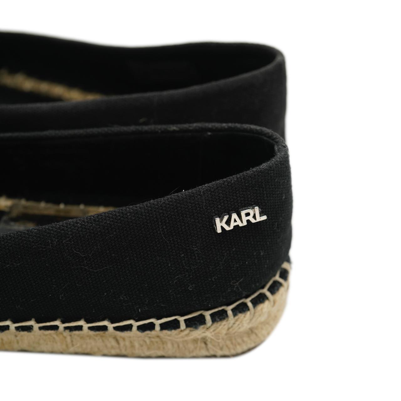 Karl Lagerfeld Women's Black and White Footwear Fit Smaller