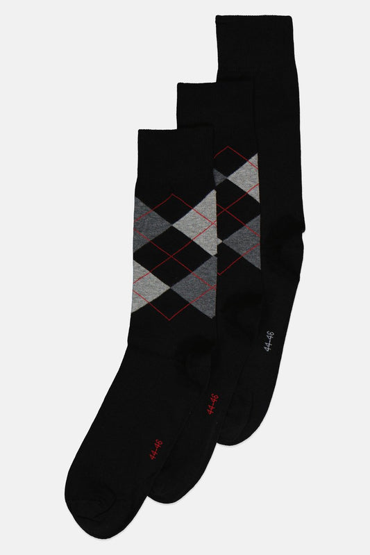 Tchibo
Men 3 Pair Argyle Print Socks, Multicolor