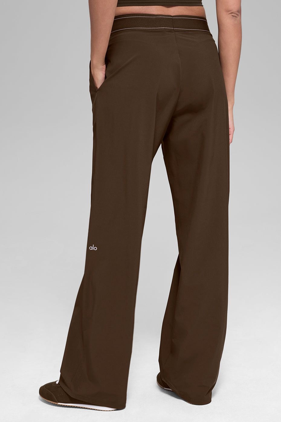 ALO HighRise Logo Elastic Waist Yoga Pants (fit smaller)