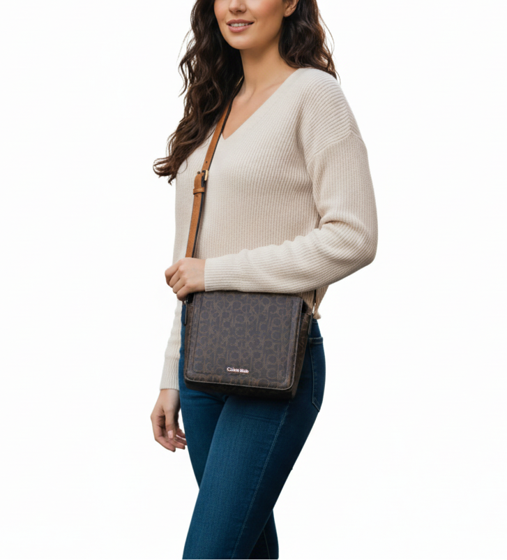 Calvin Klein all over print cross bag