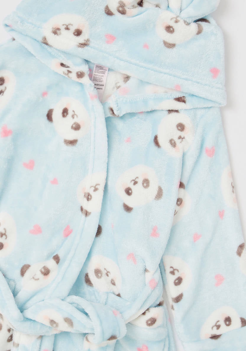 Max Robe Blue Panda Girls