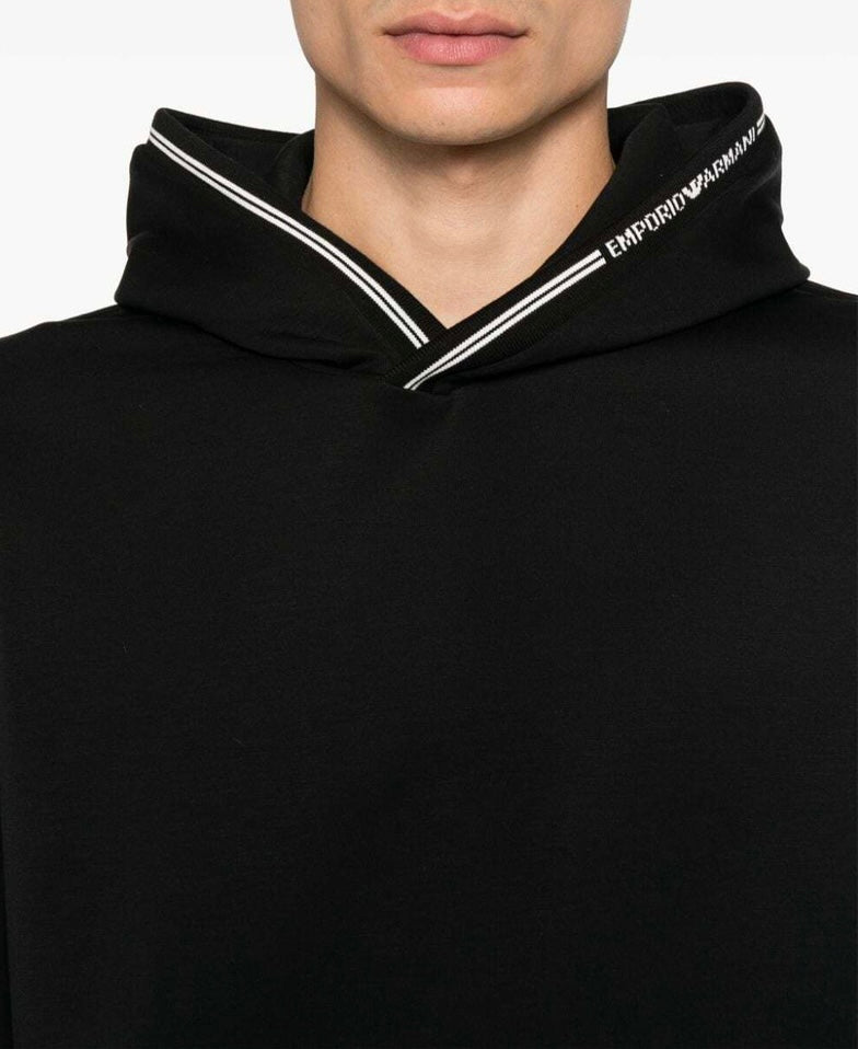 HOODIE  Emporio Armani S-LOGO INTRLOCK P- HOOD BLACK