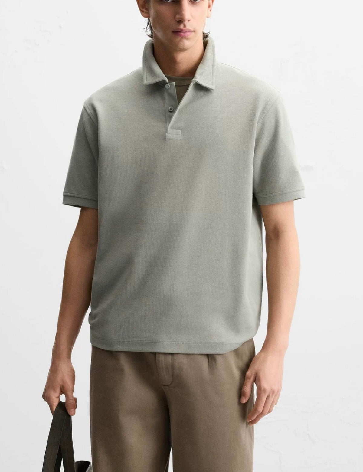 Zara knitted polo T shirt