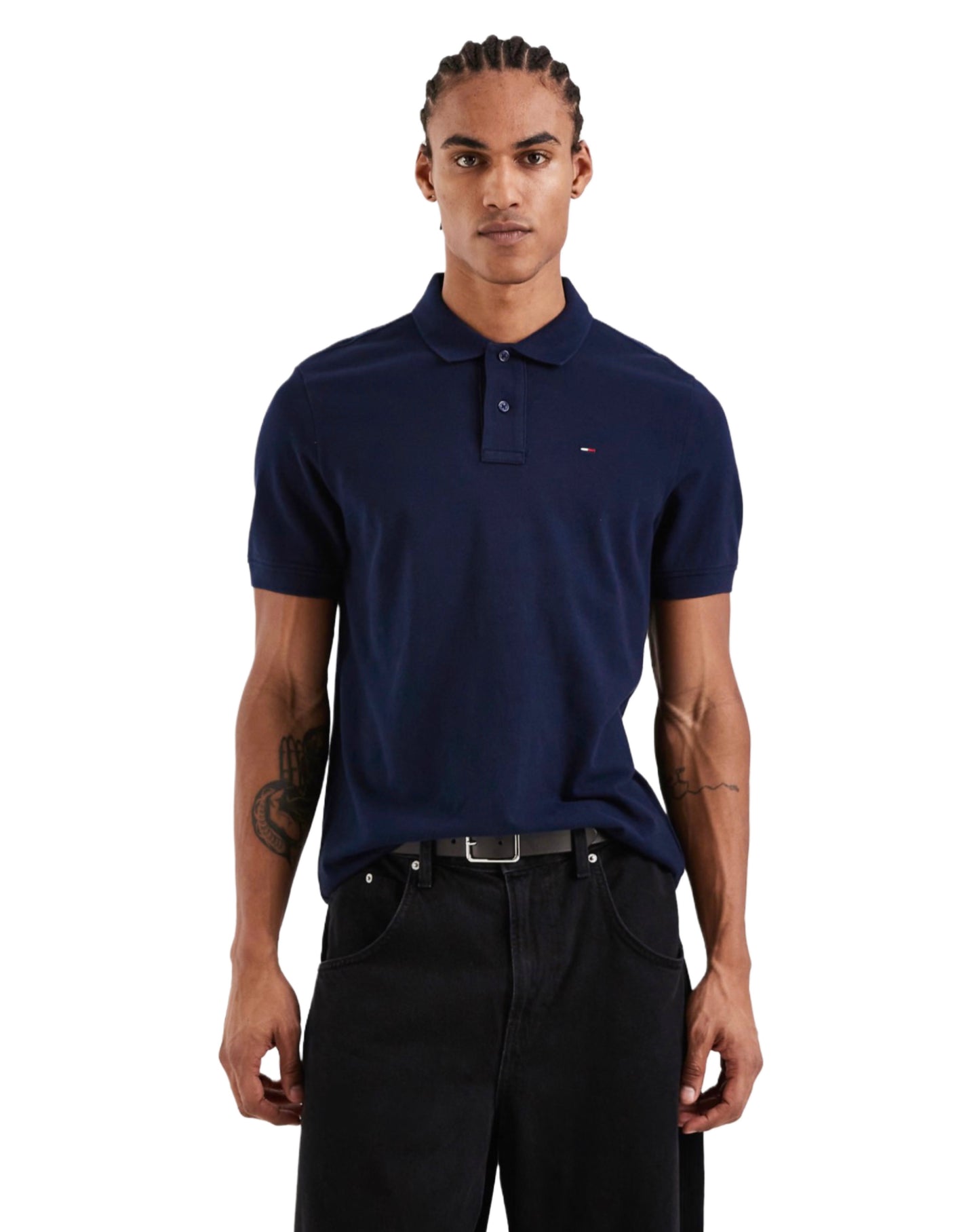 TOMMY HILFIGER SLIM FIT POLO TSHIRT  NAVY