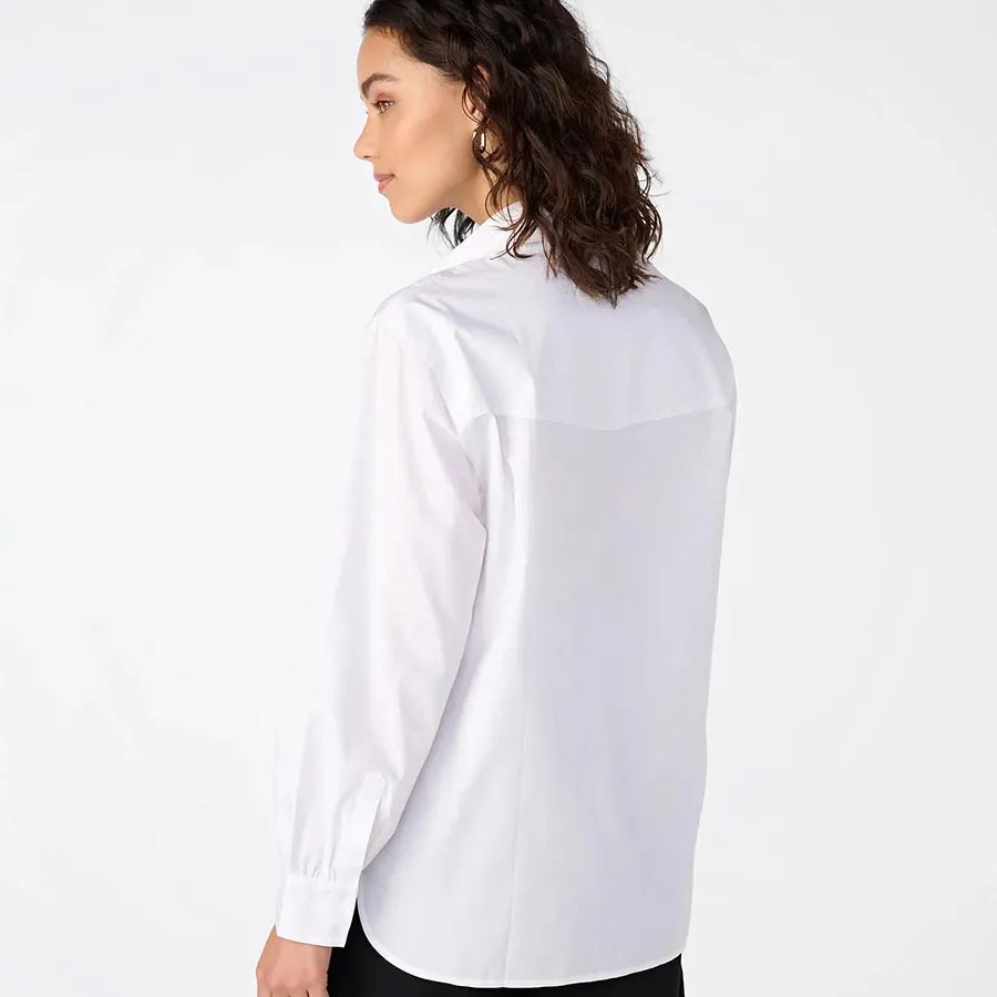 KARL LAGERFELD Women oversized shirt white TTZ COLLAR