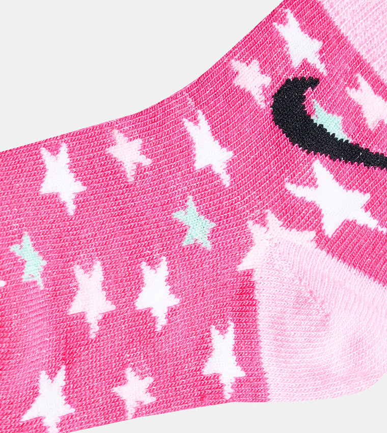 Nike Pack Of 3 Patterned Ankle Socks