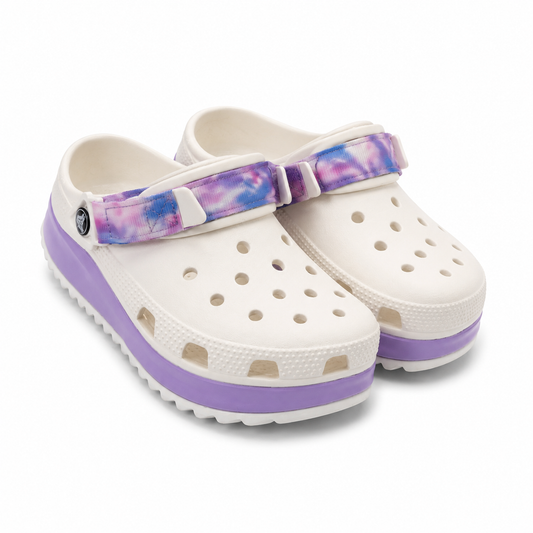 Tie Dye Platform Crocs – Lavender Sole