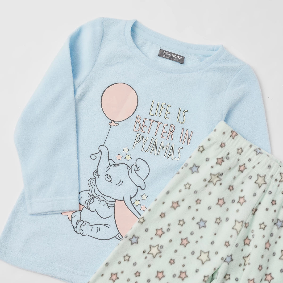 Dumbo Print T-shirt and All-Over Printed Pyjama Set