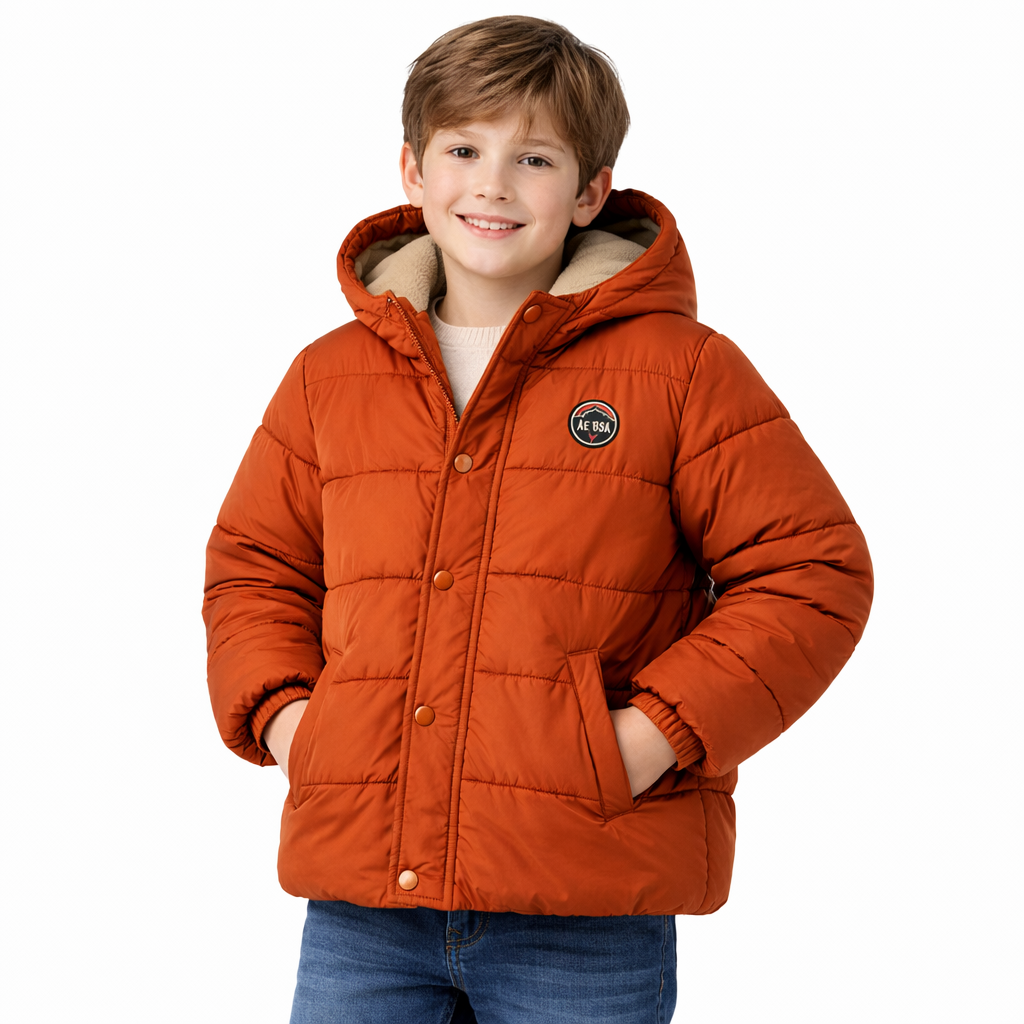 American eagle Badge Detail Hooded Puffer Jacket