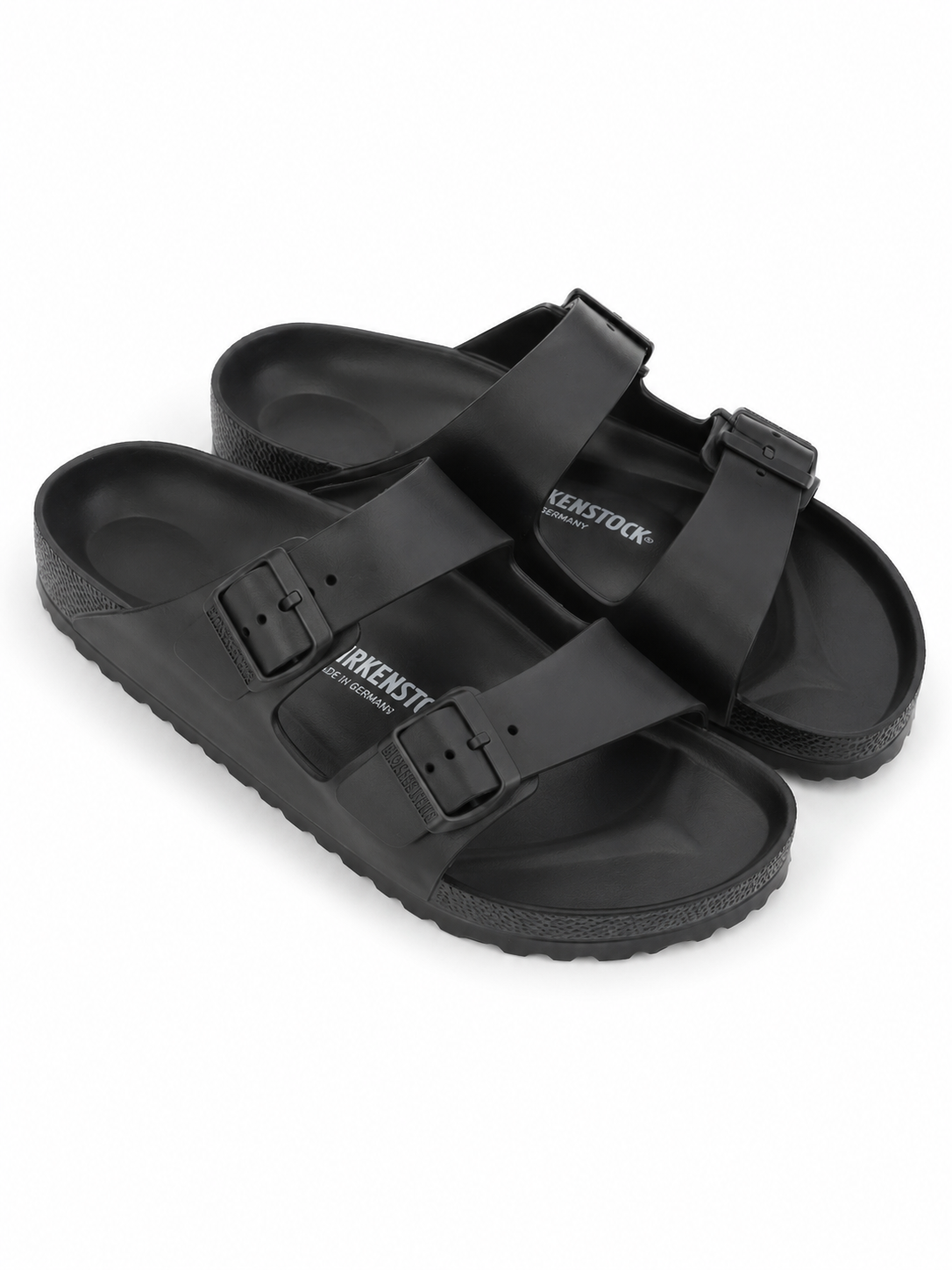 Birkenstock Raper Pine Double Strap Slides - Black