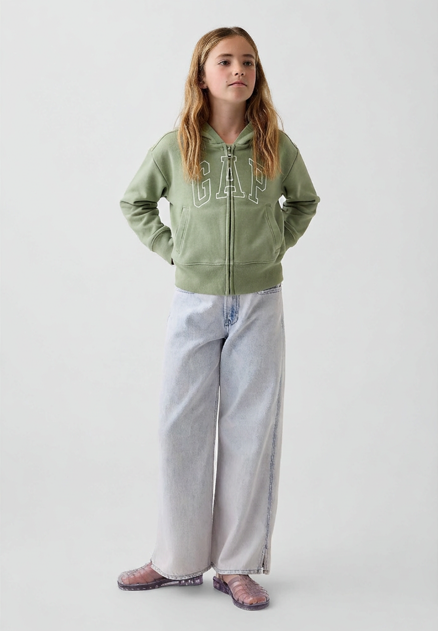 GAP GIRLS SWEATSHIRT GREEN