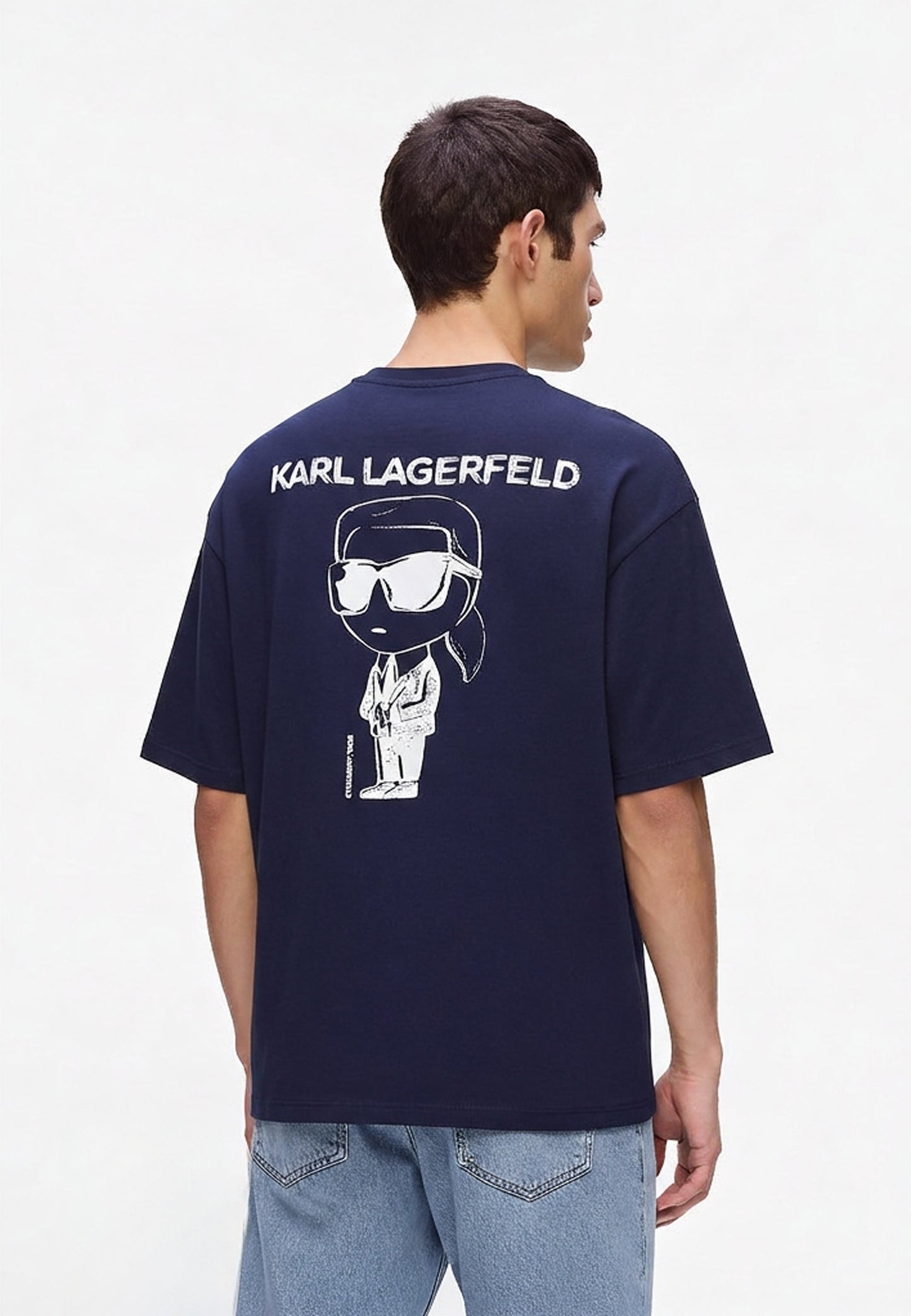 Karl Lagerfeld ikonk oversized navy tshirt