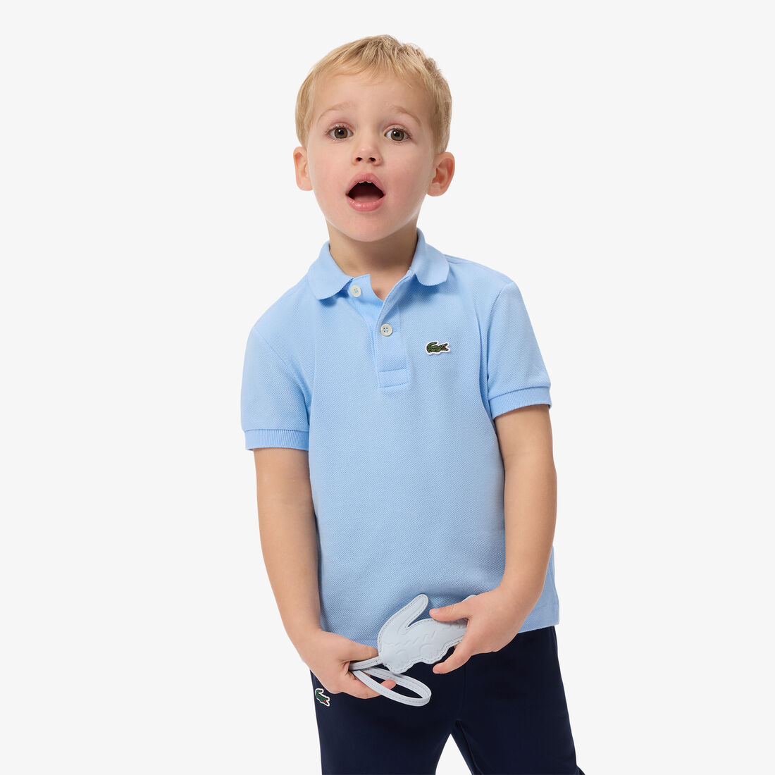 Lacoste unisex Petit Pique Polo Shirt baby blue