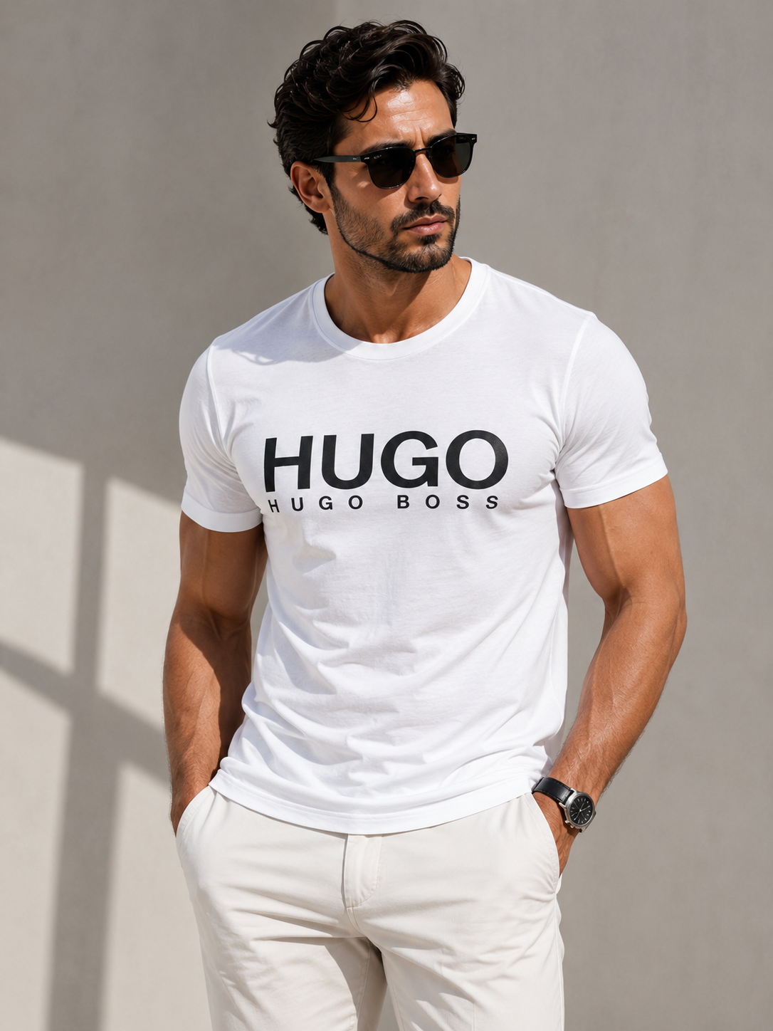 Hugo Boss Tshirt Round White