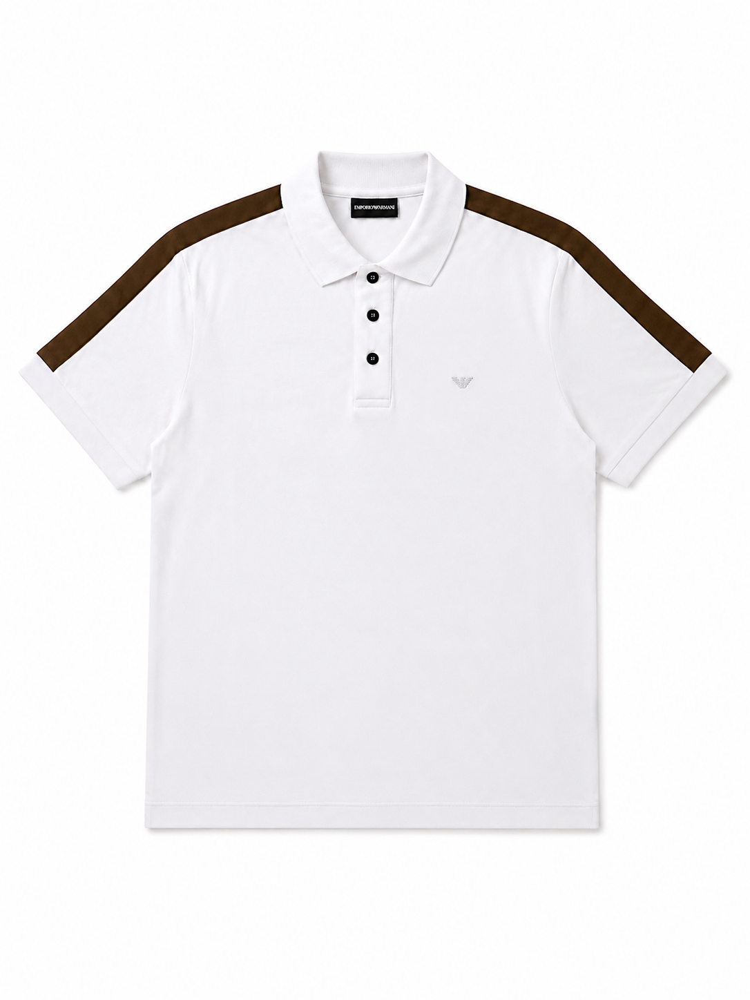 Emporio Armani strap-detail polo shirt