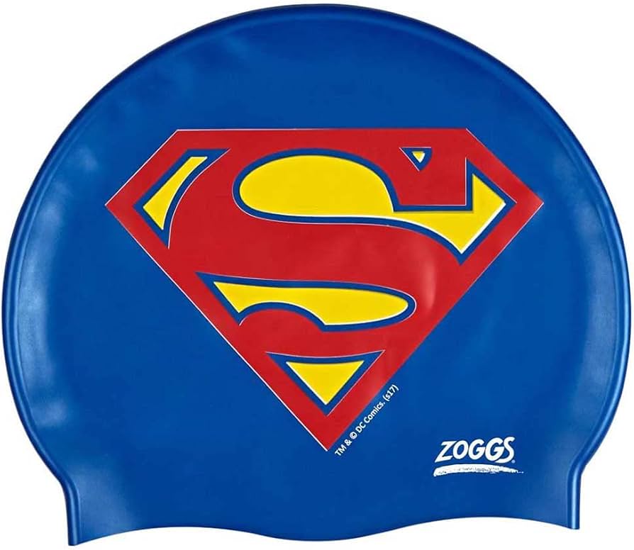 Zoggs Z382407 JR Justice League Silicone Cap Superman, Multi-colour