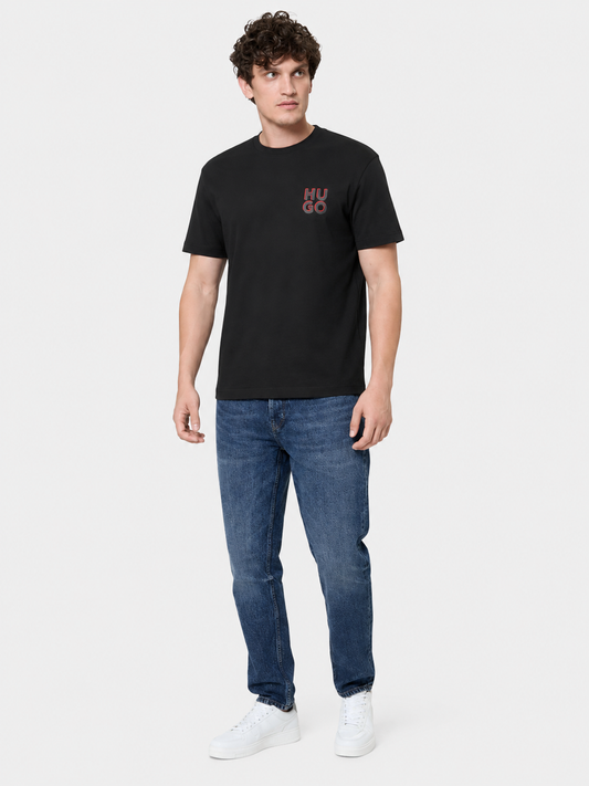 Hugo Tshirt Men Round Black