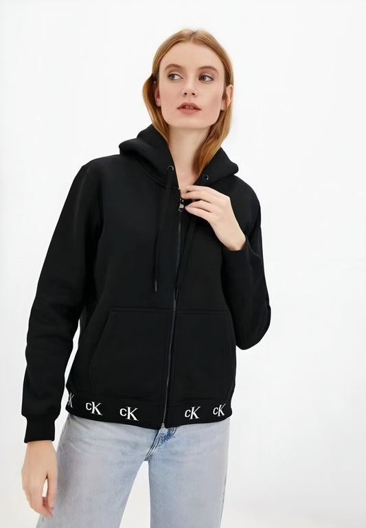 Calvin Klein Jeans Cut Off Logo Full Zip sweatshirt