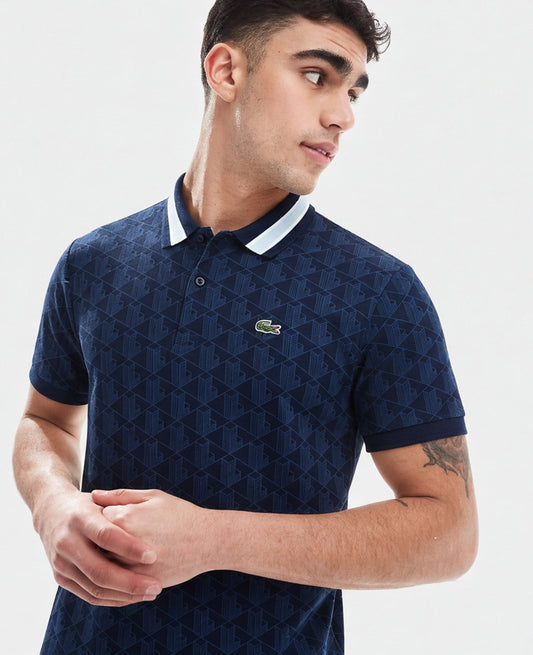 Lacoste Monogram Jacquard Polo Shirt