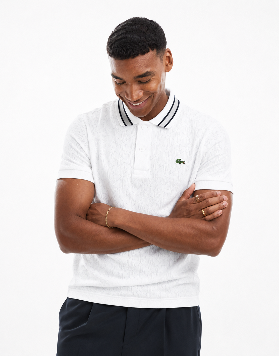Lacoste Monogram Jacquard Polo Shirt
