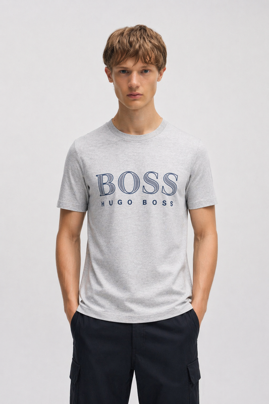 BOSS BLU BG LOGO TSHIRT GRY