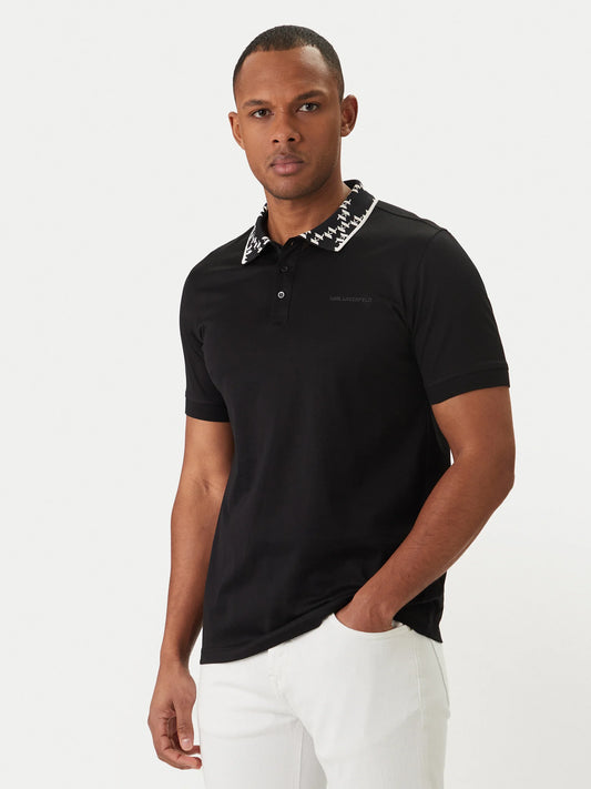 Karl Lagerfeld black polo tshirt
