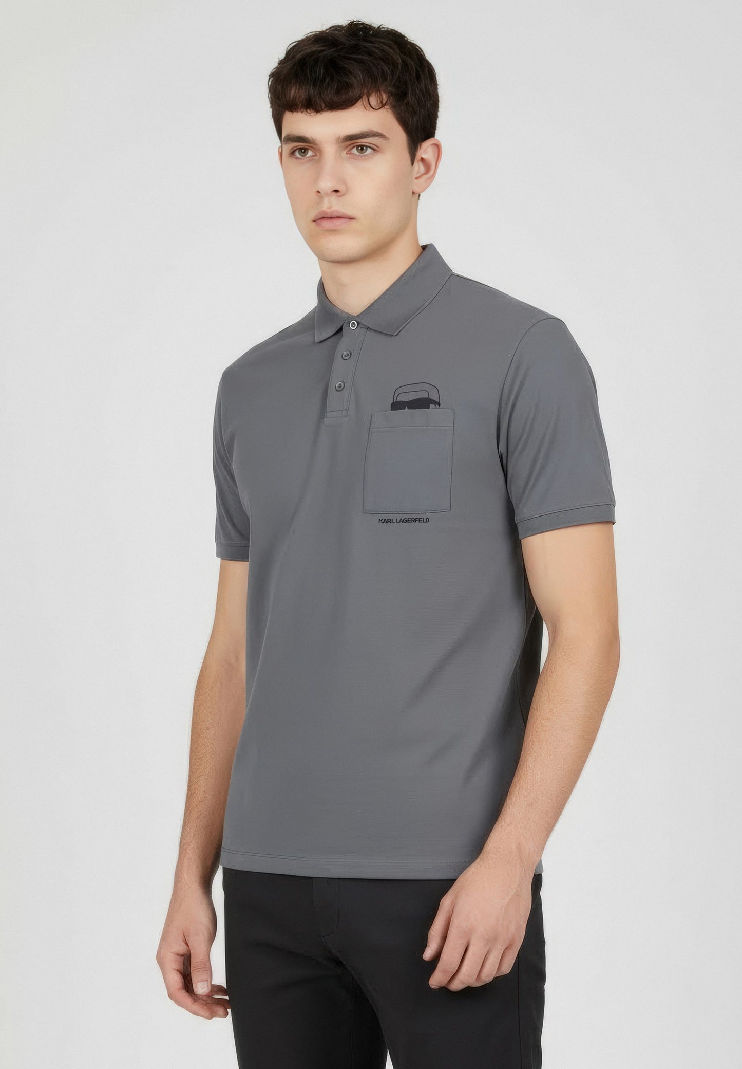 Karl Lagerfeld polo tshirt gray